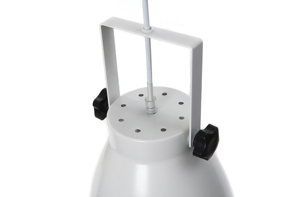 Lampada sospesa industrial bianca LOWIE