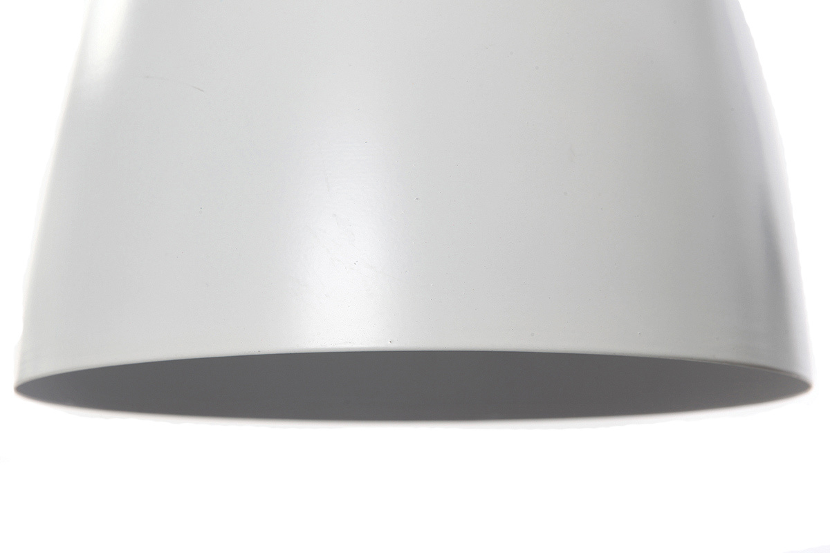Lampada sospesa industrial bianca LOWIE
