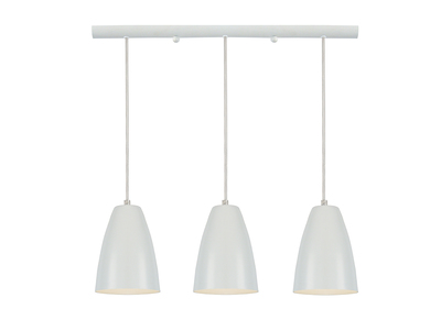 Lampadario a barra design 3 luci Bianco FRIDAY