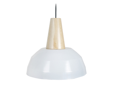 Lampadario design Bianco e legno PULSE