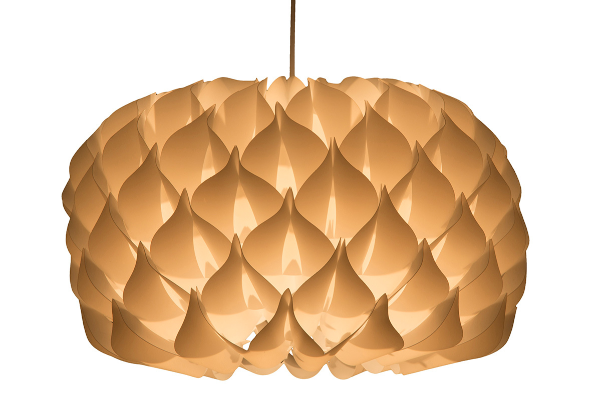 Lampadario design bianco RUCHE