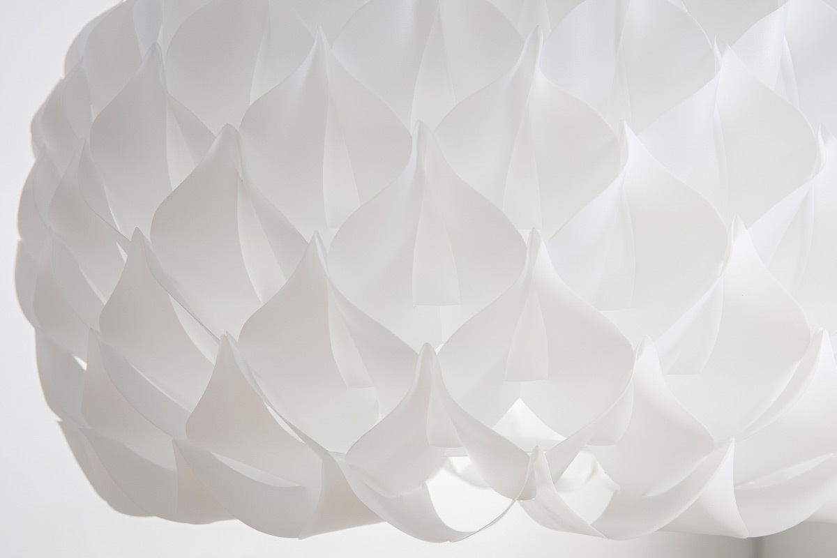 Lampadario design bianco RUCHE