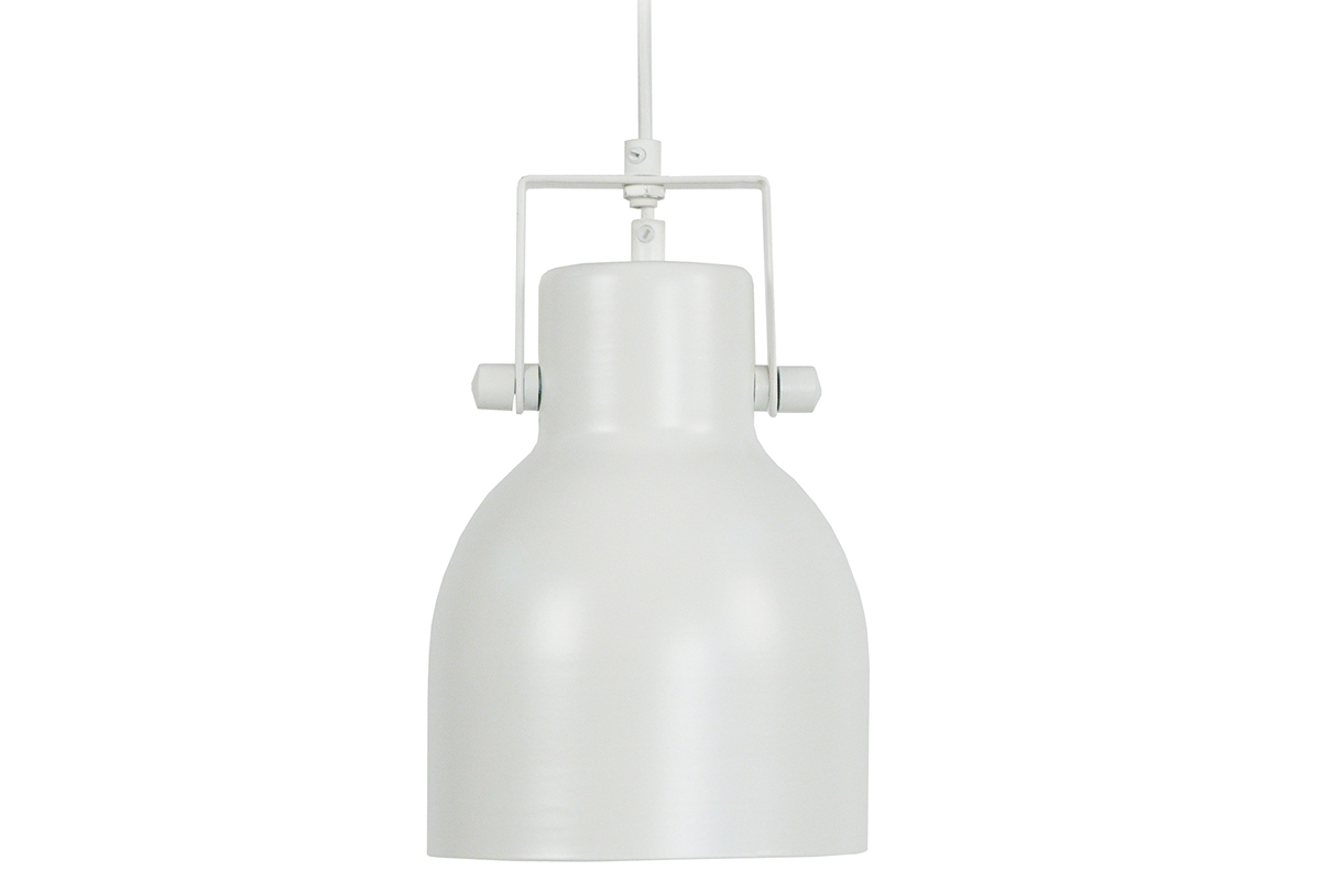 Lampadario design in acciaio Bianco CITY