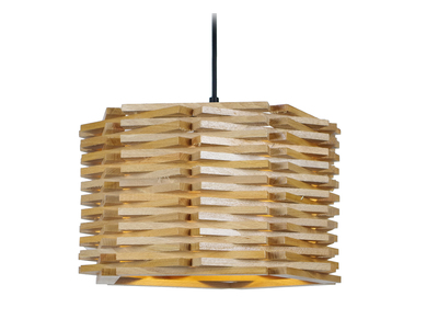Lampadario design in legno PENTA