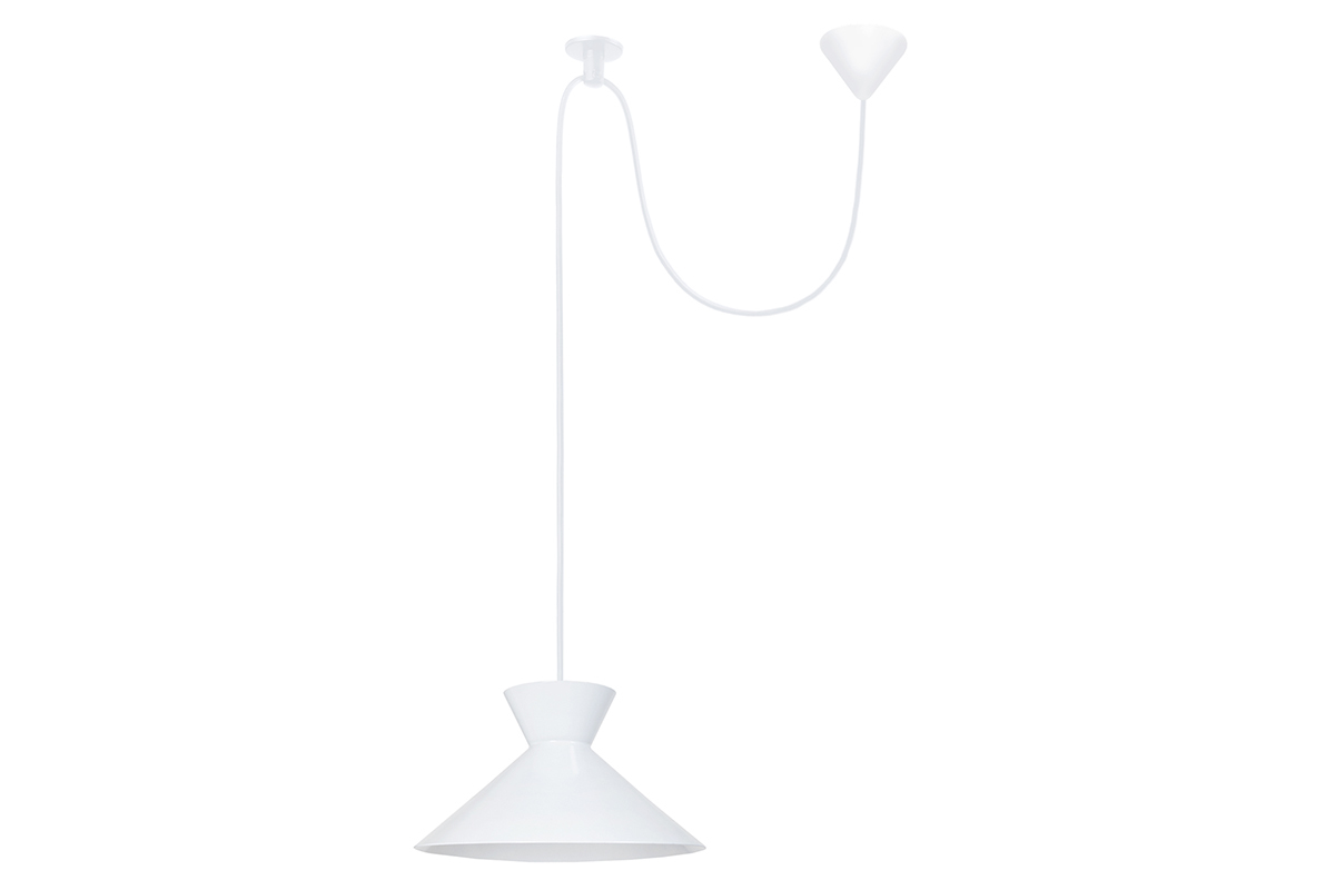 Lampadario design in metallo Bianco LEEDS