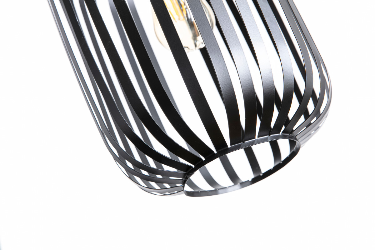 Lampadario design in metallo Nero ALVEOL