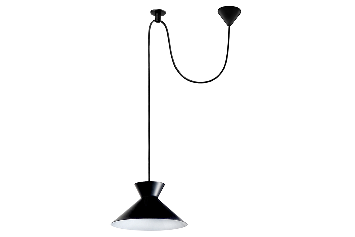 Lampadario design in metallo Nero LEEDS