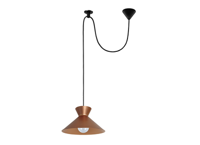 Lampadario design in metallo Ramato LEEDS