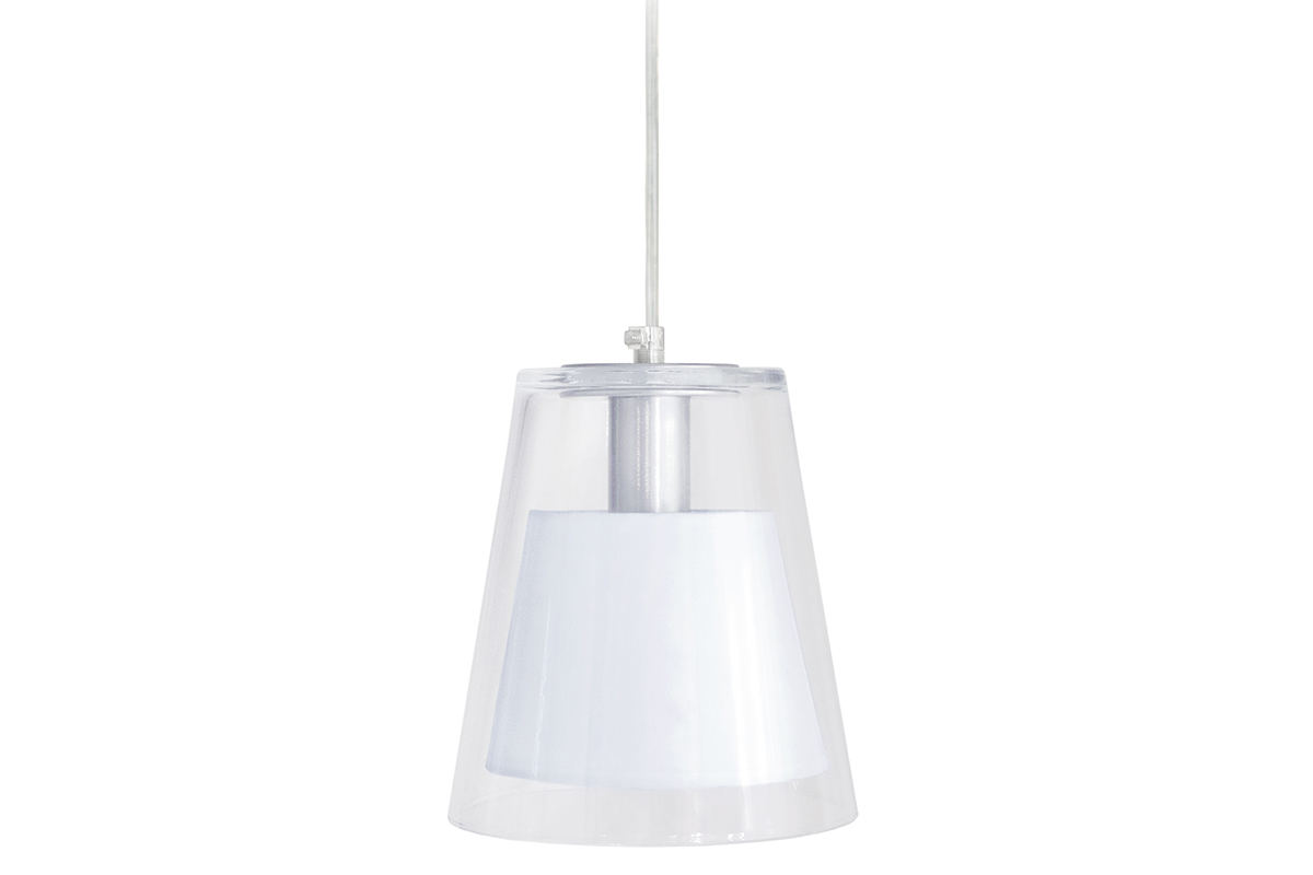 Lampadario design in vetro Bianco ACROSS