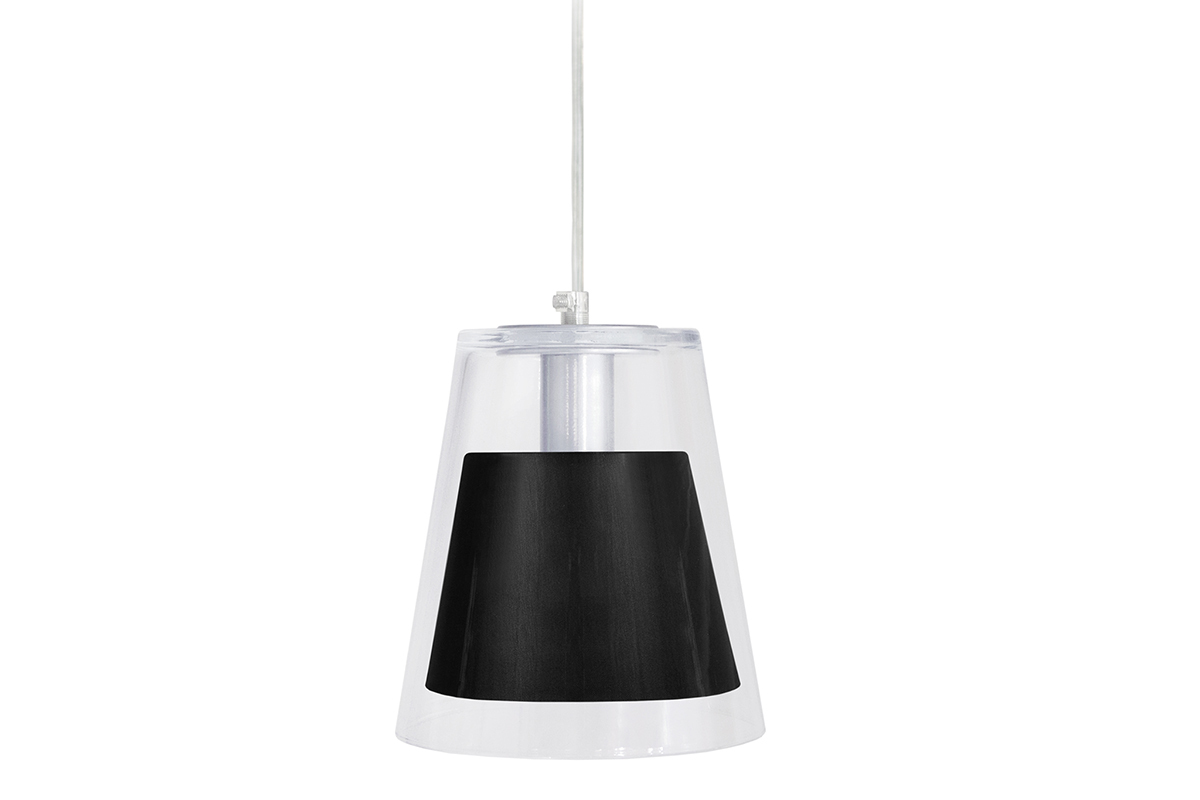 Lampadario design in vetro Nero ACROSS