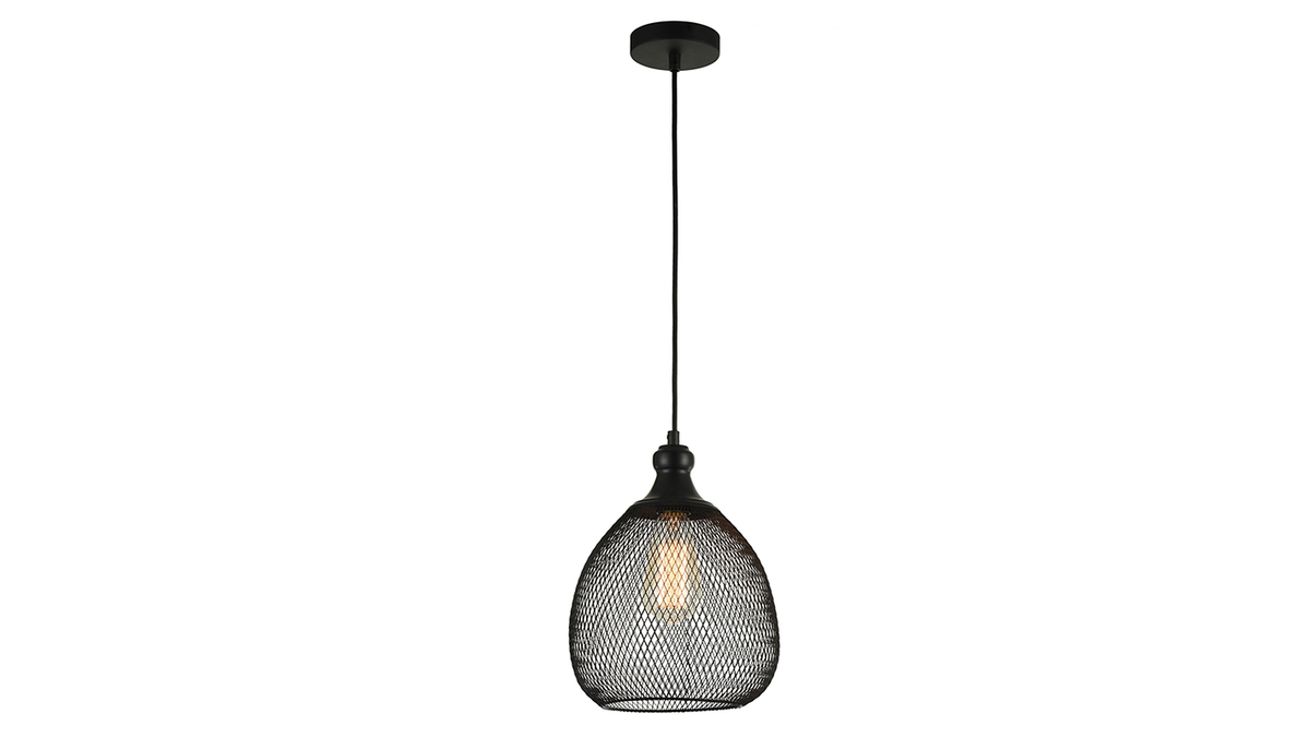 lampadario di design, in metallo, colore: Nero, modello: ASTRAL