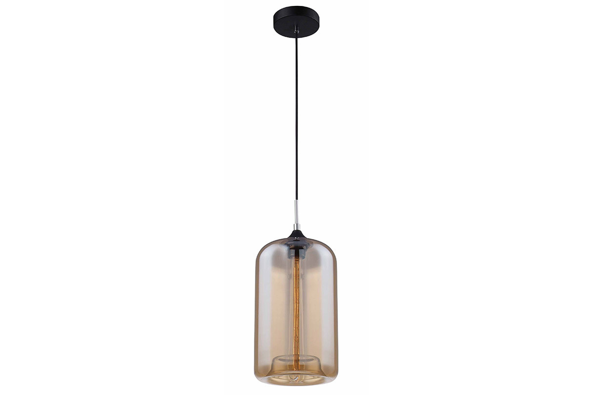 Lampadario di design, in vetro soffiato, fum, modello: MILAN