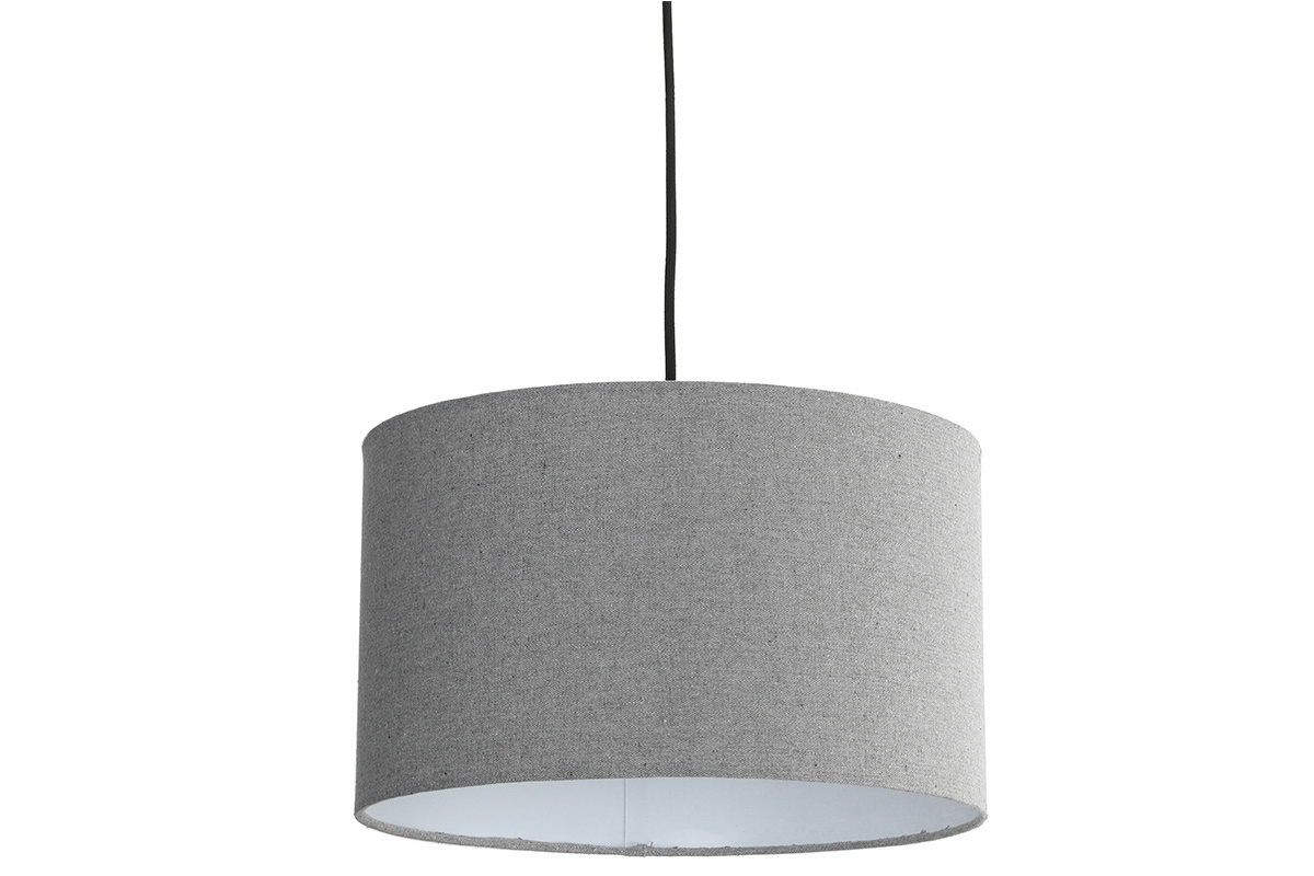 Lampadario in iuta grigia D35 cm NIL