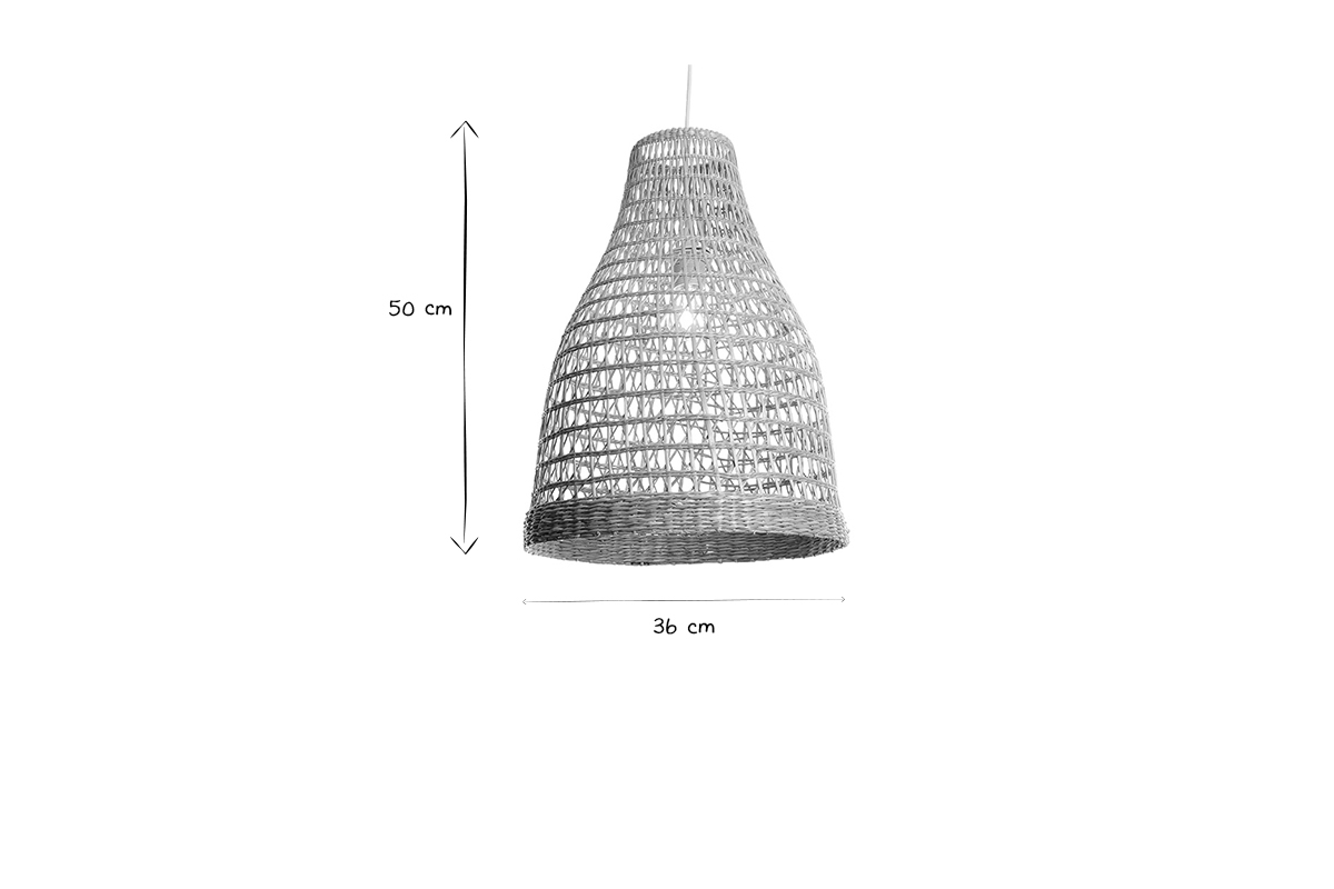Lampadario in rattan PAMPA