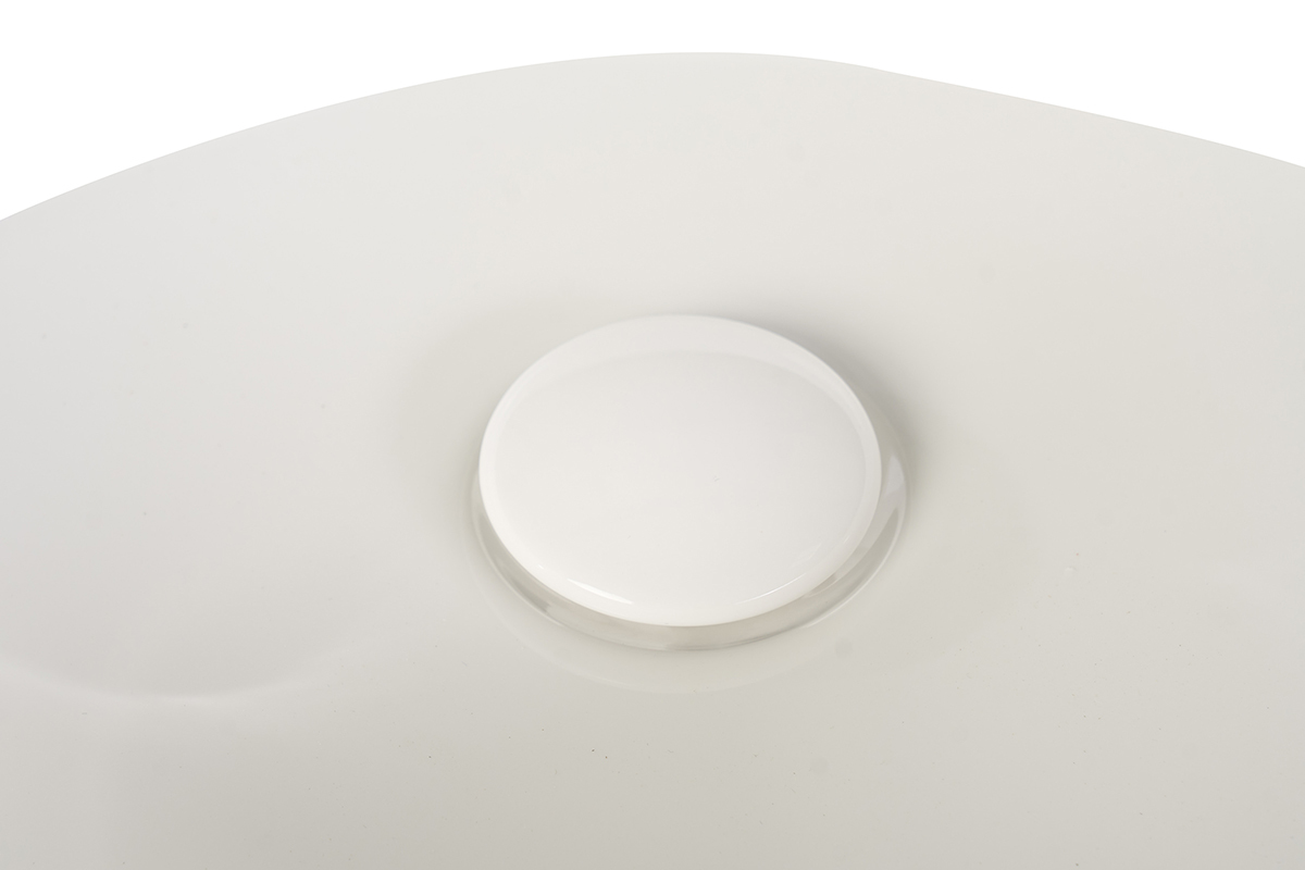 Lavabo ovale in ceramica bianca L52.5 cm YARA