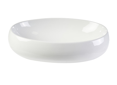 Lavabo ovale in ceramica bianca L60.5 cm GALEA