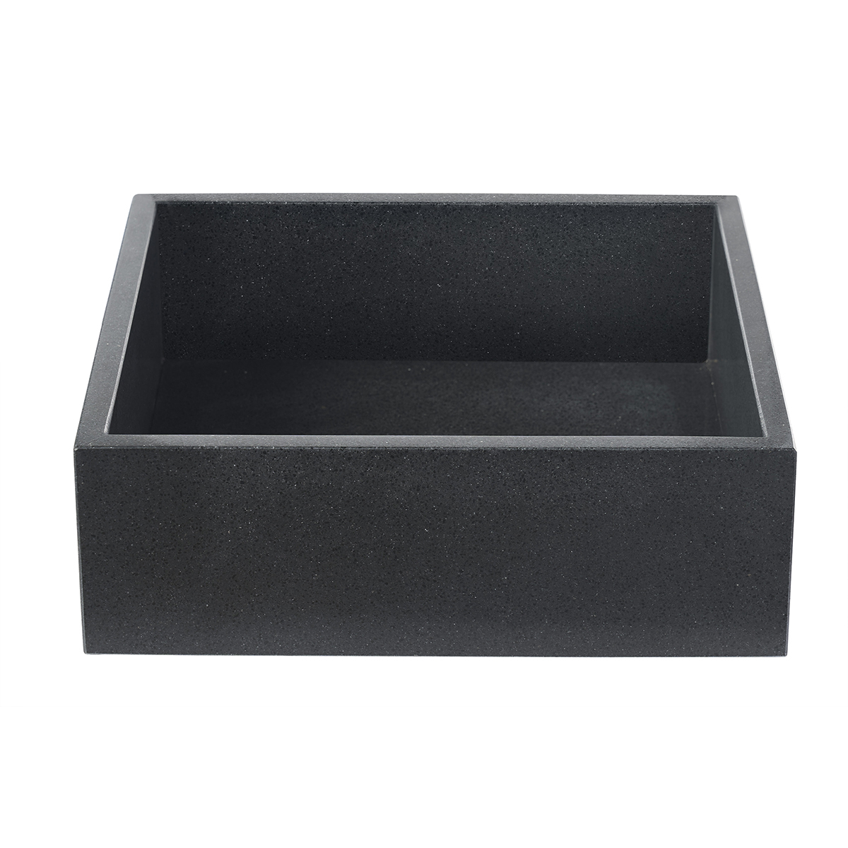 Lavabo quadrato in terrazzo nero L40 cm LOUSSA
