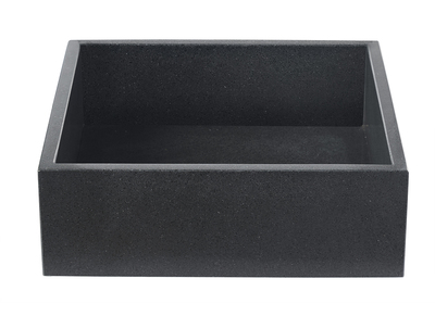Lavabo quadrato in terrazzo nero L40 cm LOUSSA