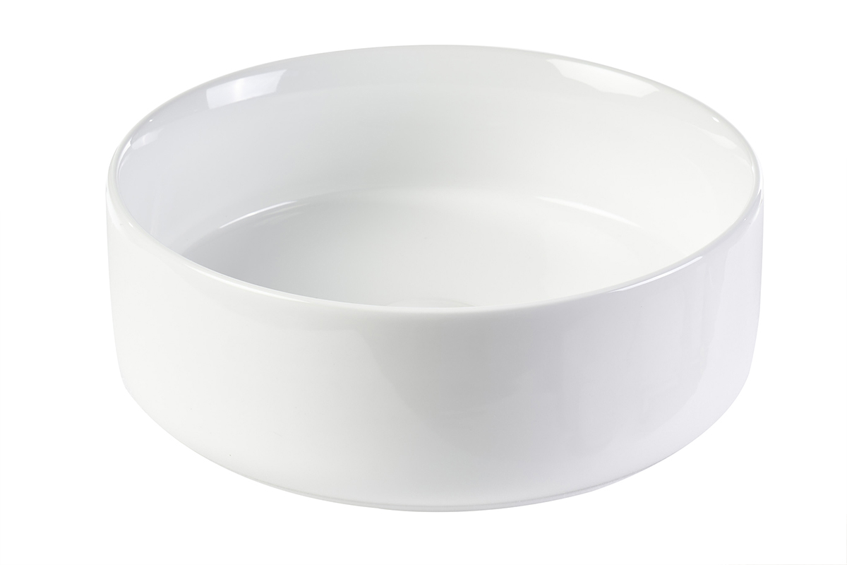 Lavabo rotondo in ceramica bianca D31 cm MARLI