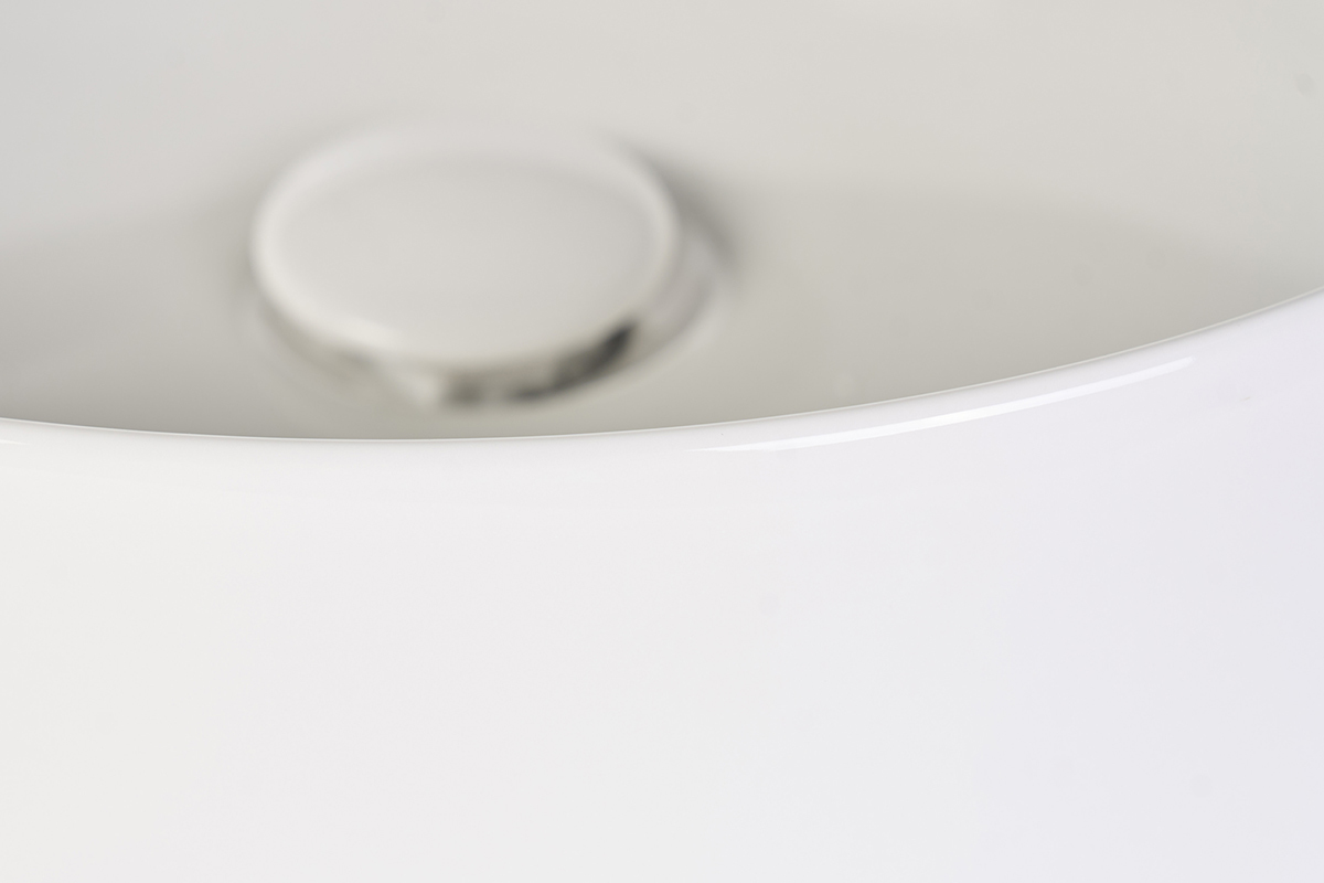 Lavabo rotondo in ceramica bianca D31 cm MARLI