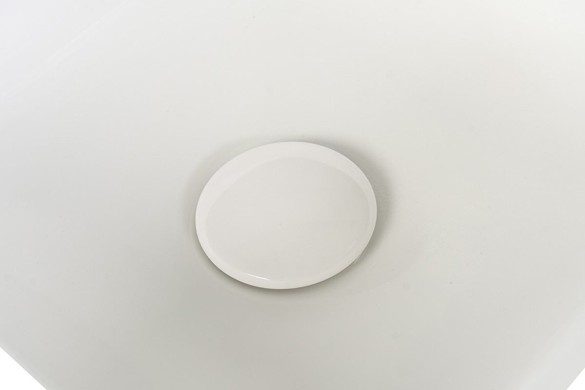 Lavabo rotondo in ceramica bianca D31 cm MARLI