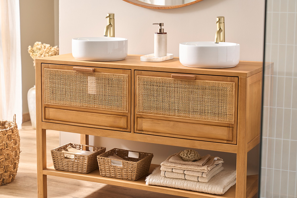 Lavabo rotondo in ceramica bianca D31 cm MARLI