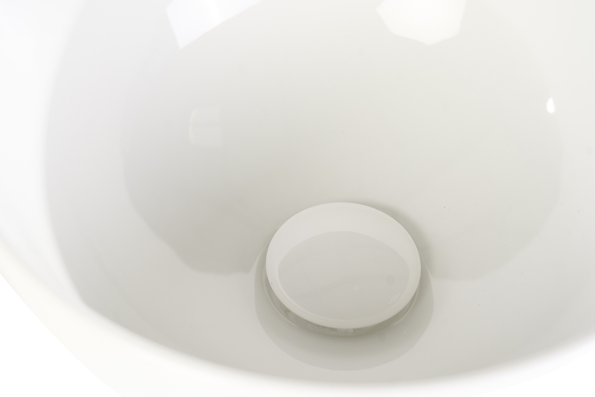Lavabo rotondo in ceramica bianca D32 cm ZIA