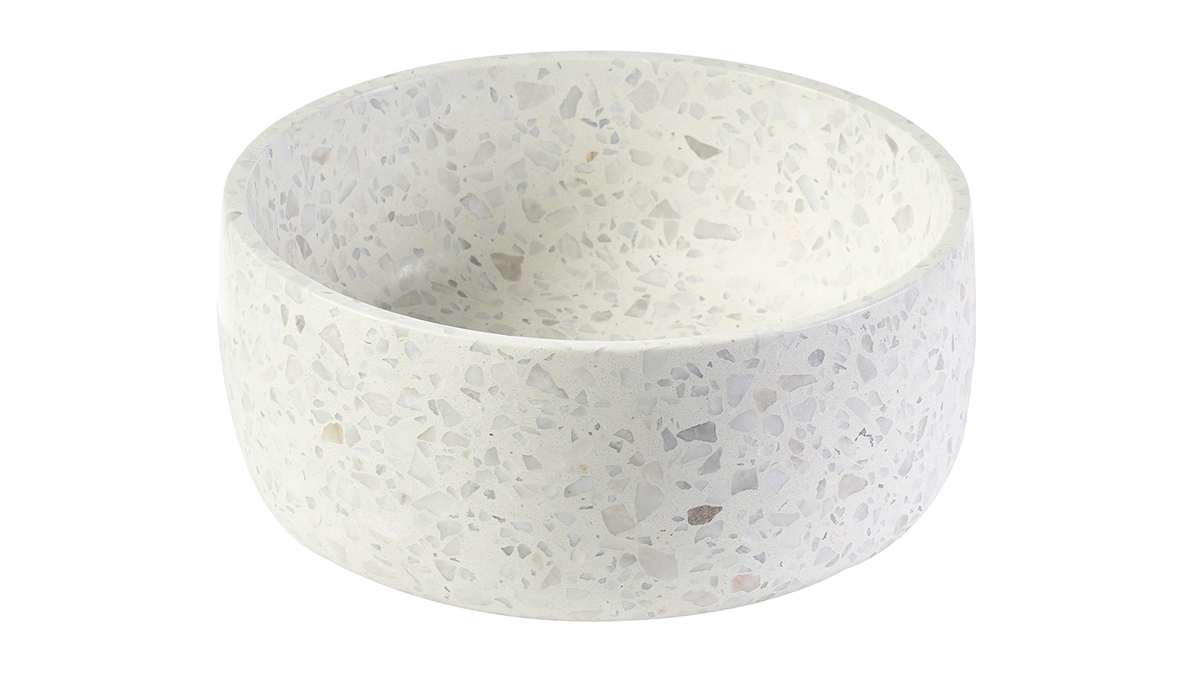 Lavabo rotondo in terrazzo grigio D30 cm JOH