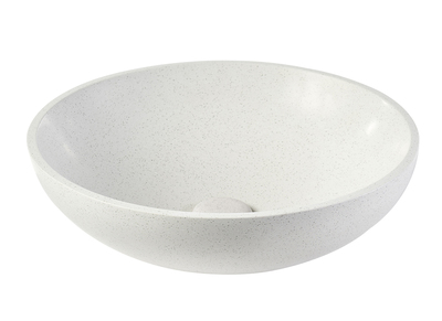 Lavabo rotondo in terrazzo grigio D40 cm LAORA