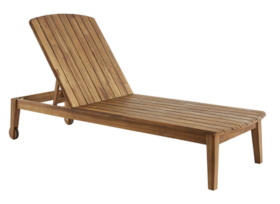 Lettino prendisole in massello di acacia CANOPEE