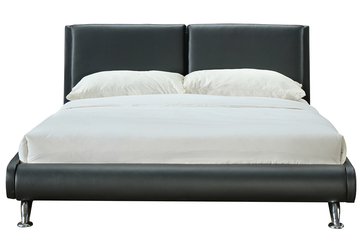 Letto 2 posti 160*200 nero JOAO