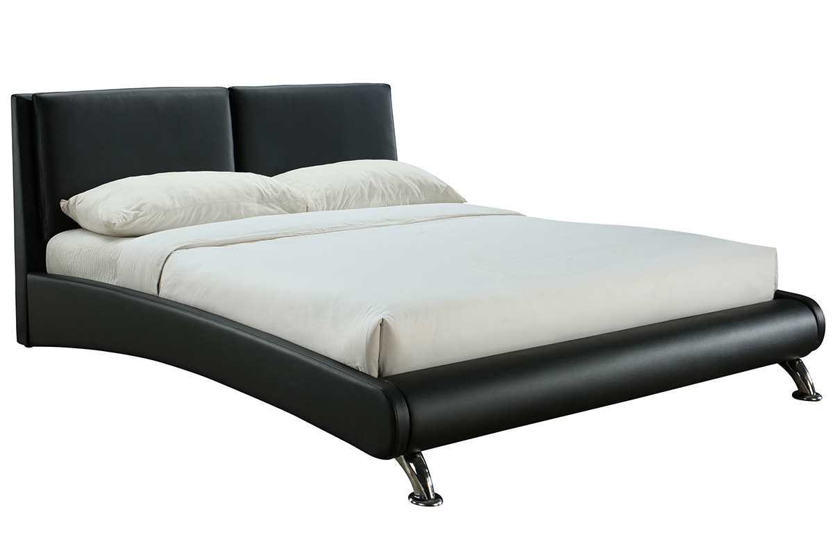 Letto 2 posti 160*200 nero JOAO