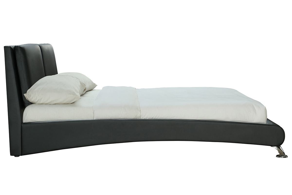 Letto 2 posti 160*200 nero JOAO