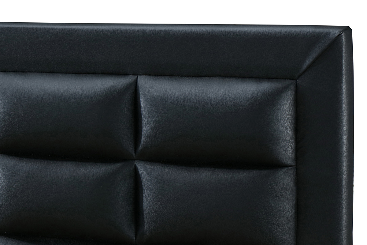 Letto 2 posti 160*200 nero KINGLEY