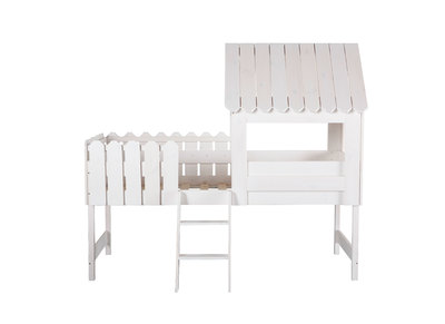 Letto a capanna bianco per bambini LITTLE HOUSE - Letto a capanna bianco per bambini LITTLE HOUSE