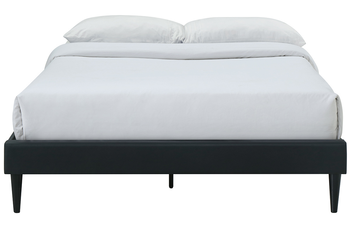 Letto adulto 160 x 200 cm con rete nero AYO