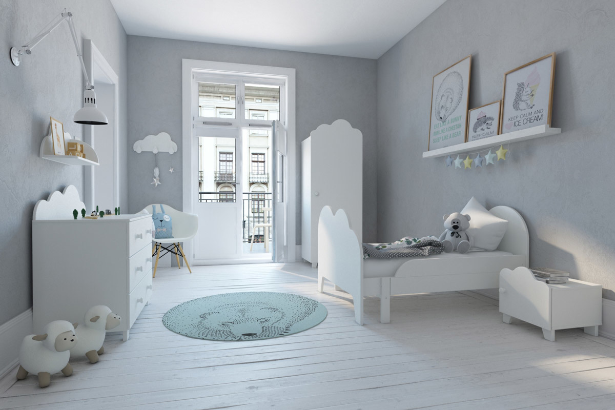 Letto bambino evolutivo nuvola bianca AERO