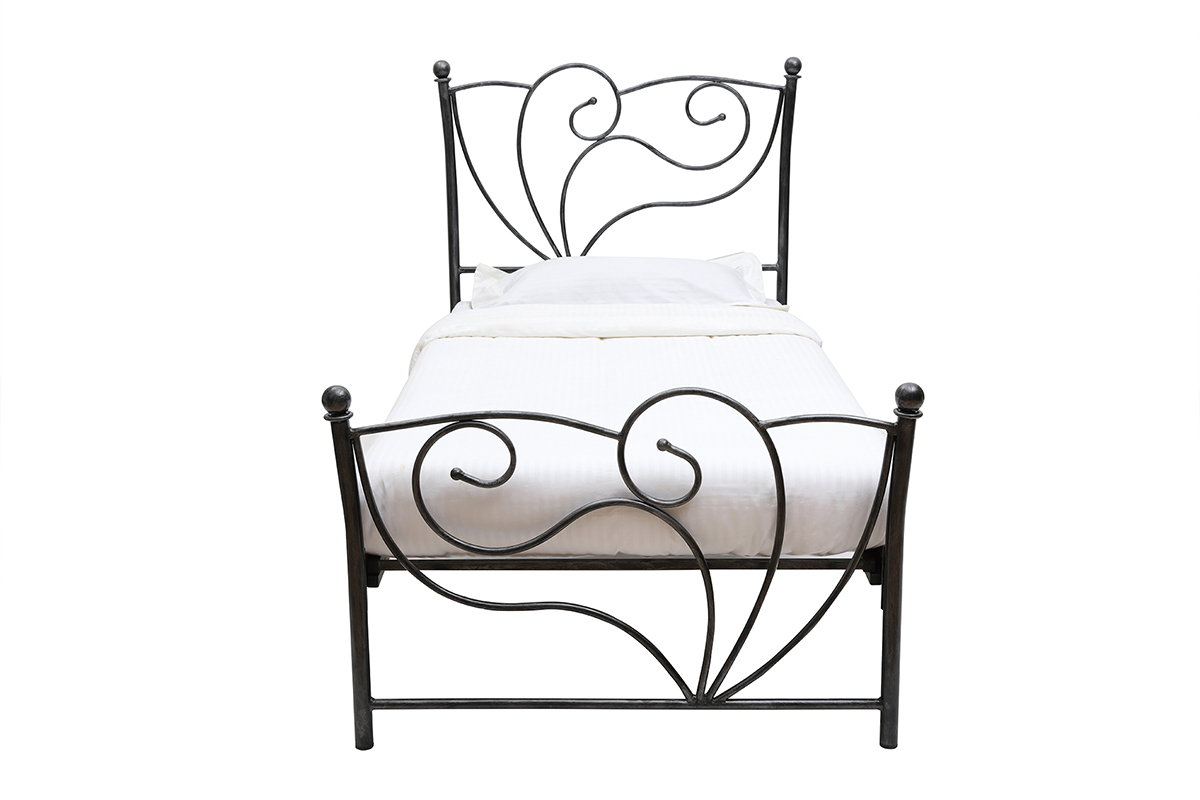 Letto barocco nero 90x190 VENEZIA