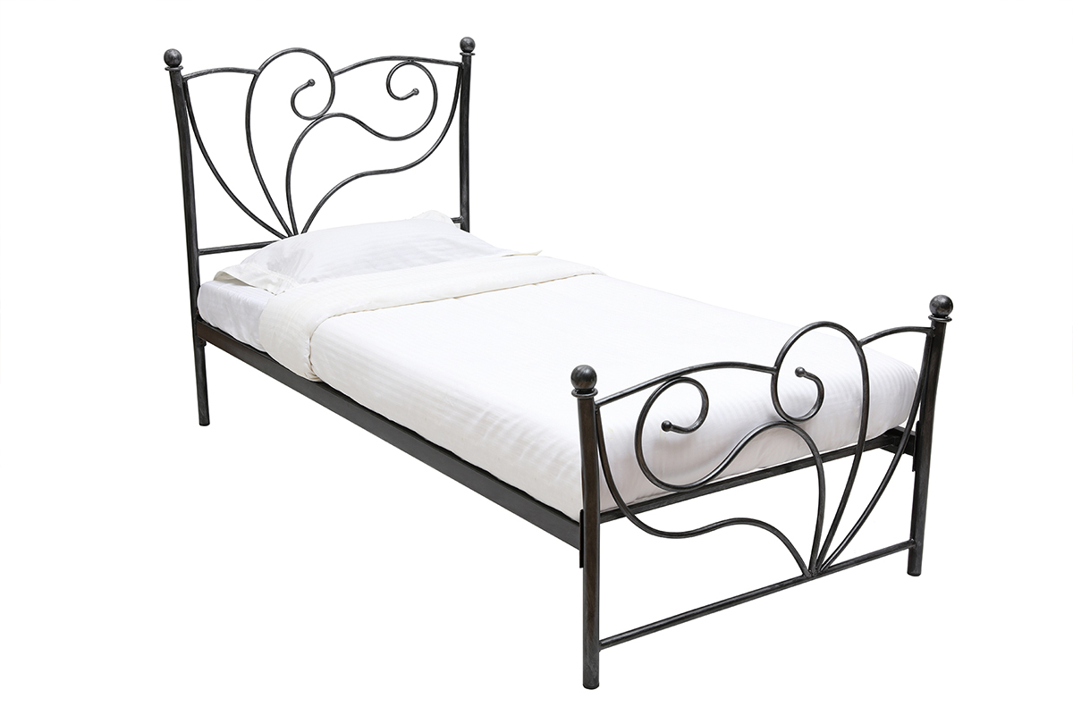 Letto barocco nero 90x190 VENEZIA