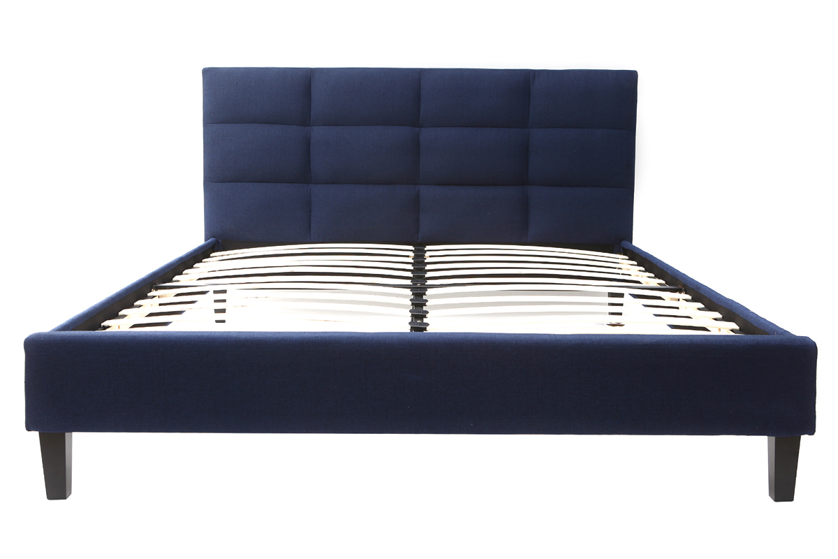 Letto da adulto 160x200 cm Blu scuro EMERY