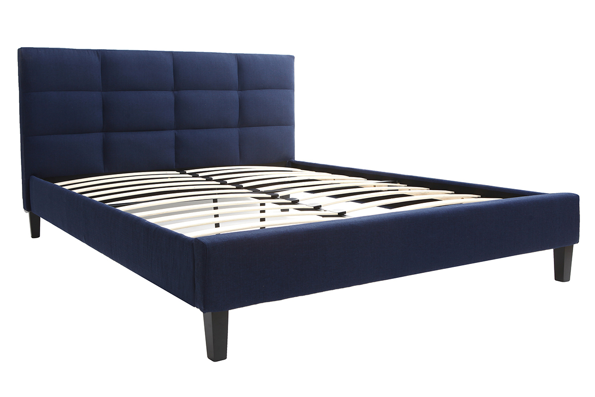 Letto da adulto 160x200 cm Blu scuro EMERY