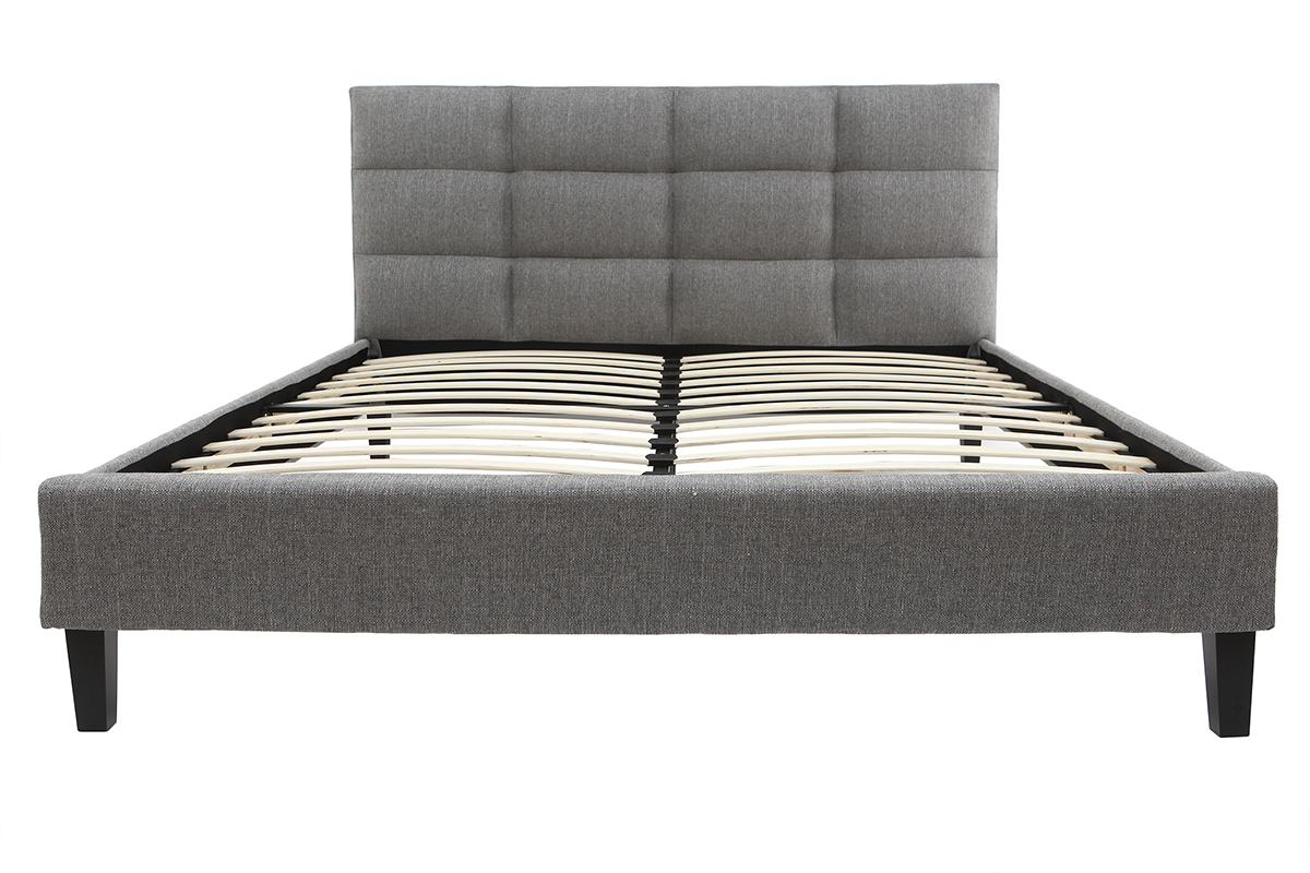 Letto da adulto 160x200 cm Grigio chiaro EMERY