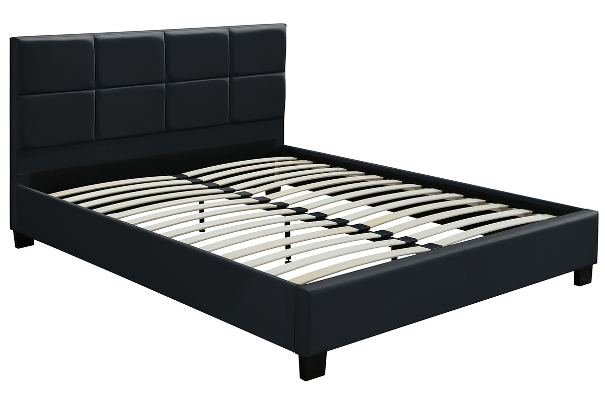 Letto da adulto 160x200 cm Nero SOLAL