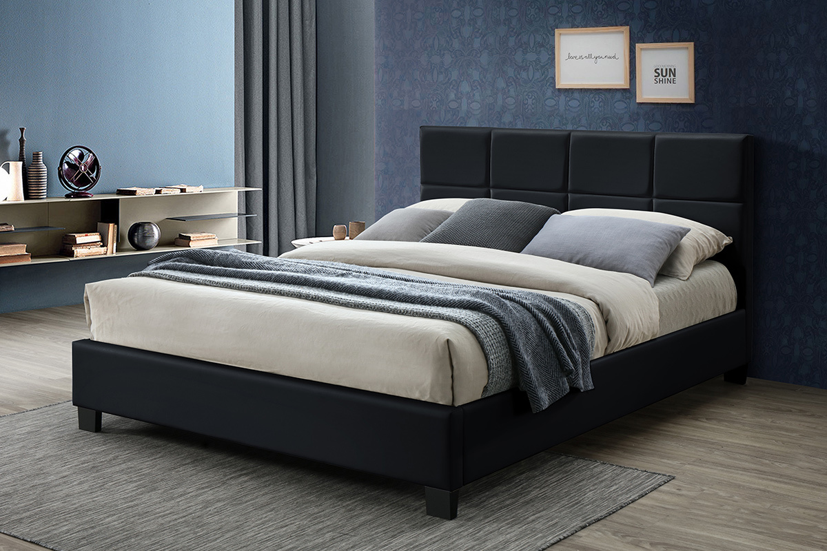 Letto da adulto 160x200 cm Nero SOLAL