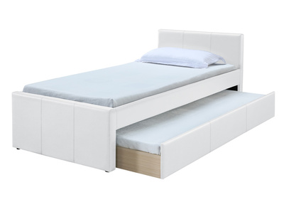 Letto estraibile 90 x 195 PU bianco MACCO