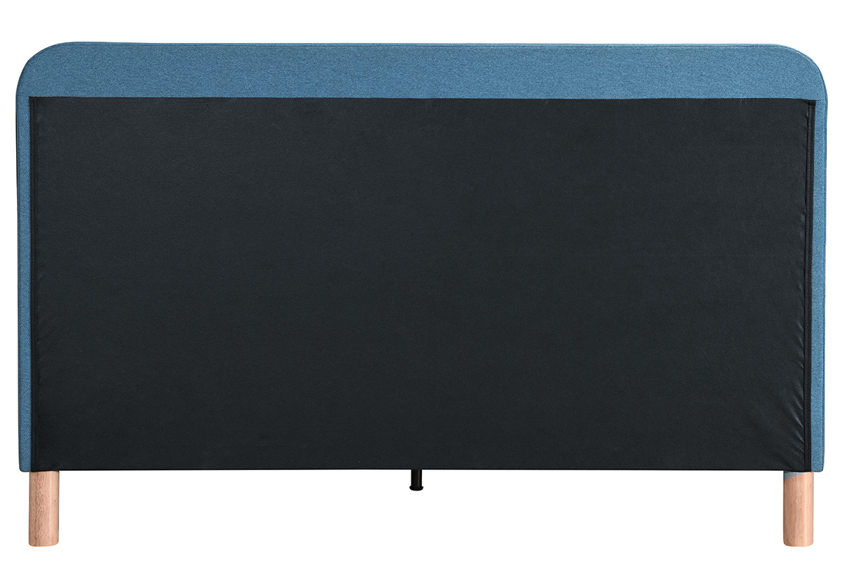 Letto in tessuto capitonn foglia di t 160x200cm ORLANE