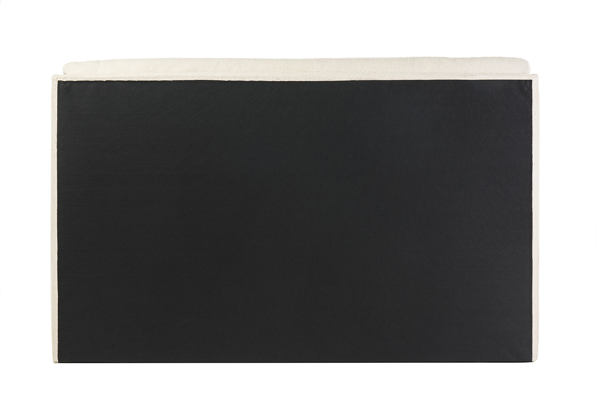 Letto matrimoniale 160x200 cm in tessuto beige texture HONO