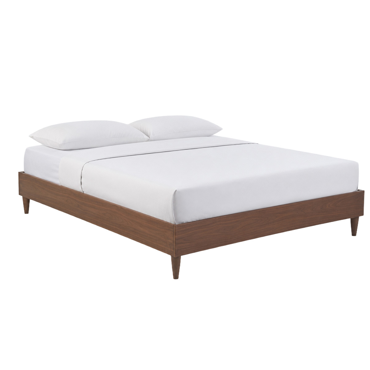 Letto matrimoniale 160x200 cm legno scuro AYO
