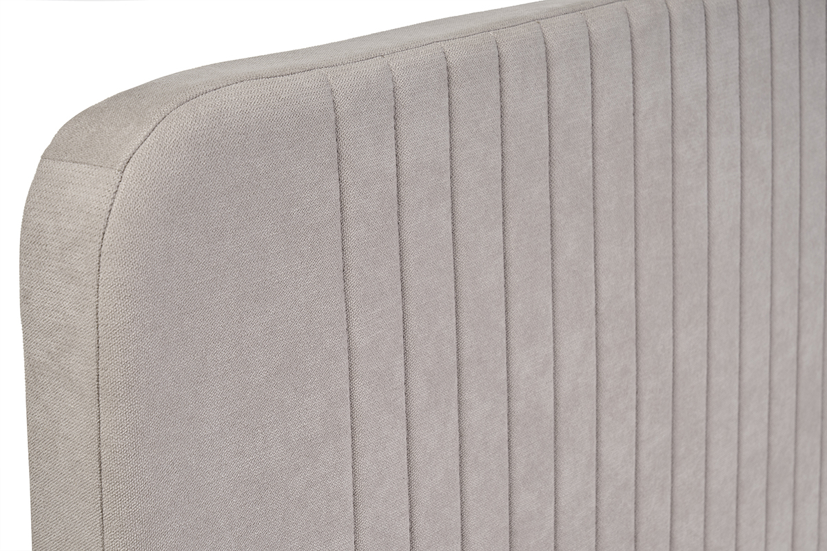 Letto matrimoniale 160x200 in tessuto tortora LINDSAY