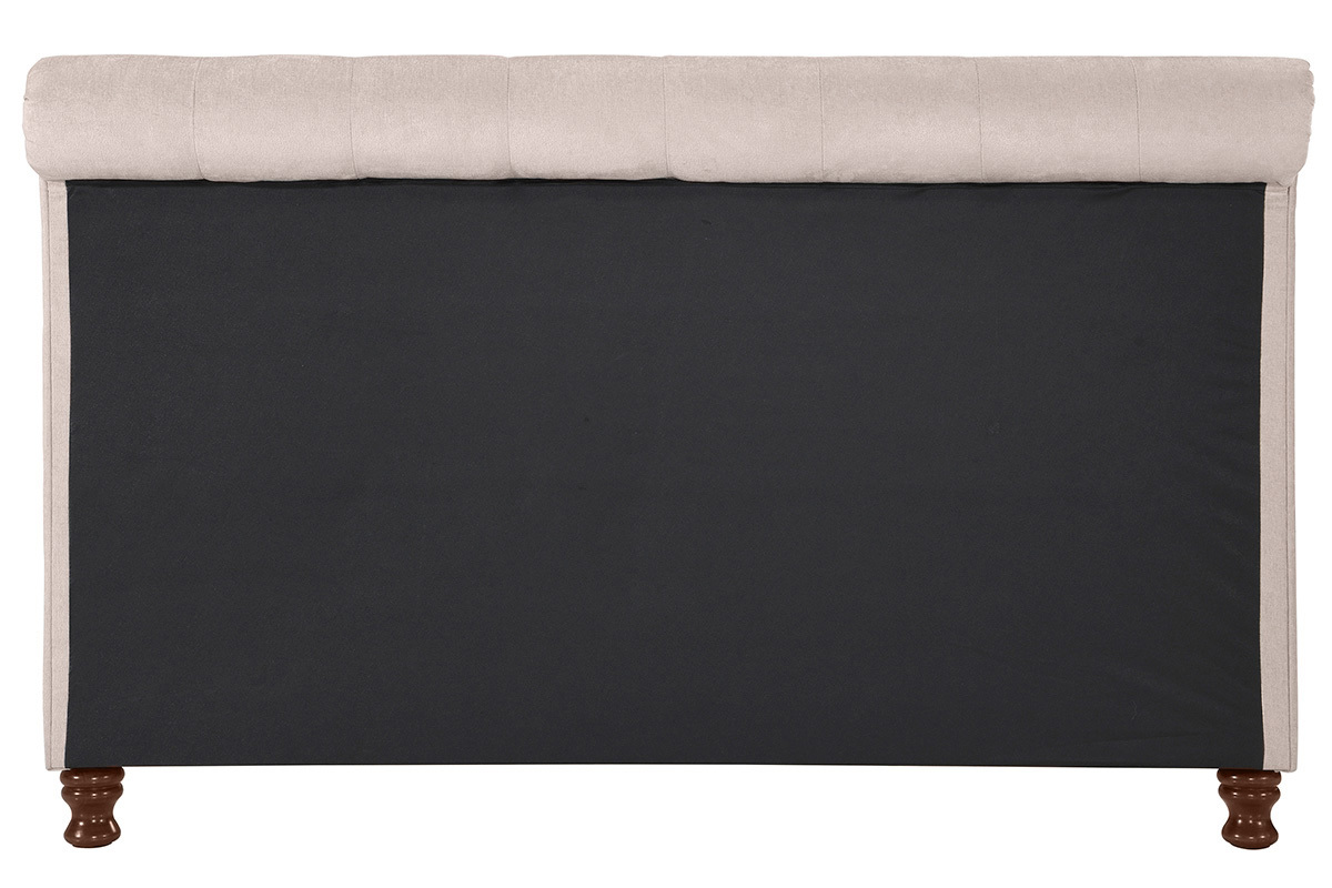 Letto matrimoniale 160x200 velluto capitonne RILEY